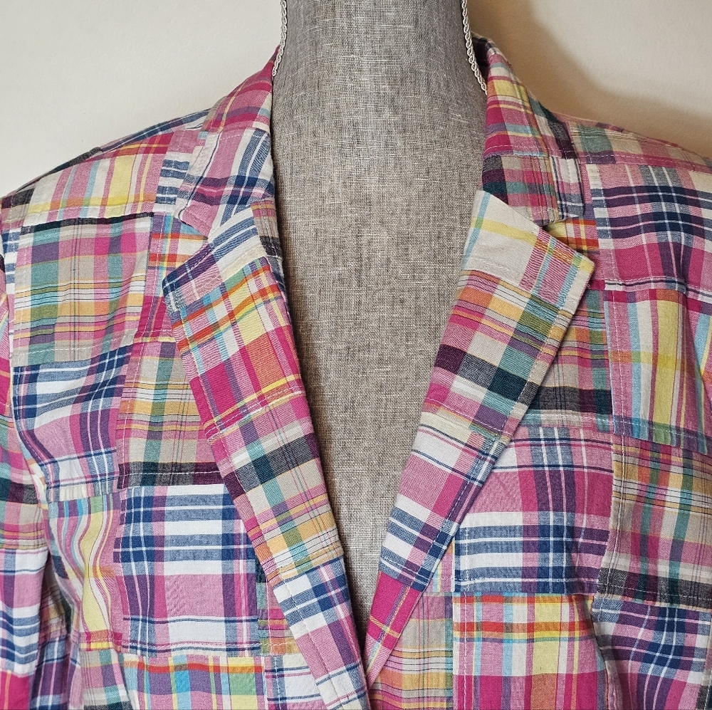 Lord & Taylor Patchwork Blazer Jacket - Women's S… - image 3